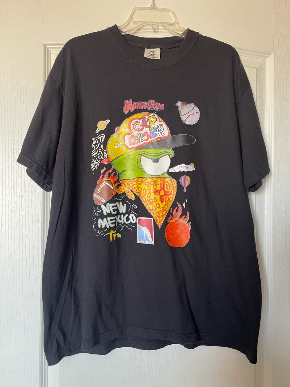 Comfort Colors Black Graphic New Mexico Sports Tee